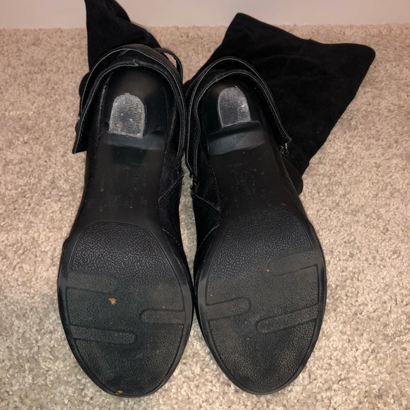 Fergalicious Tall Black Heeled Boots Size 8 - Picture 4 of 7